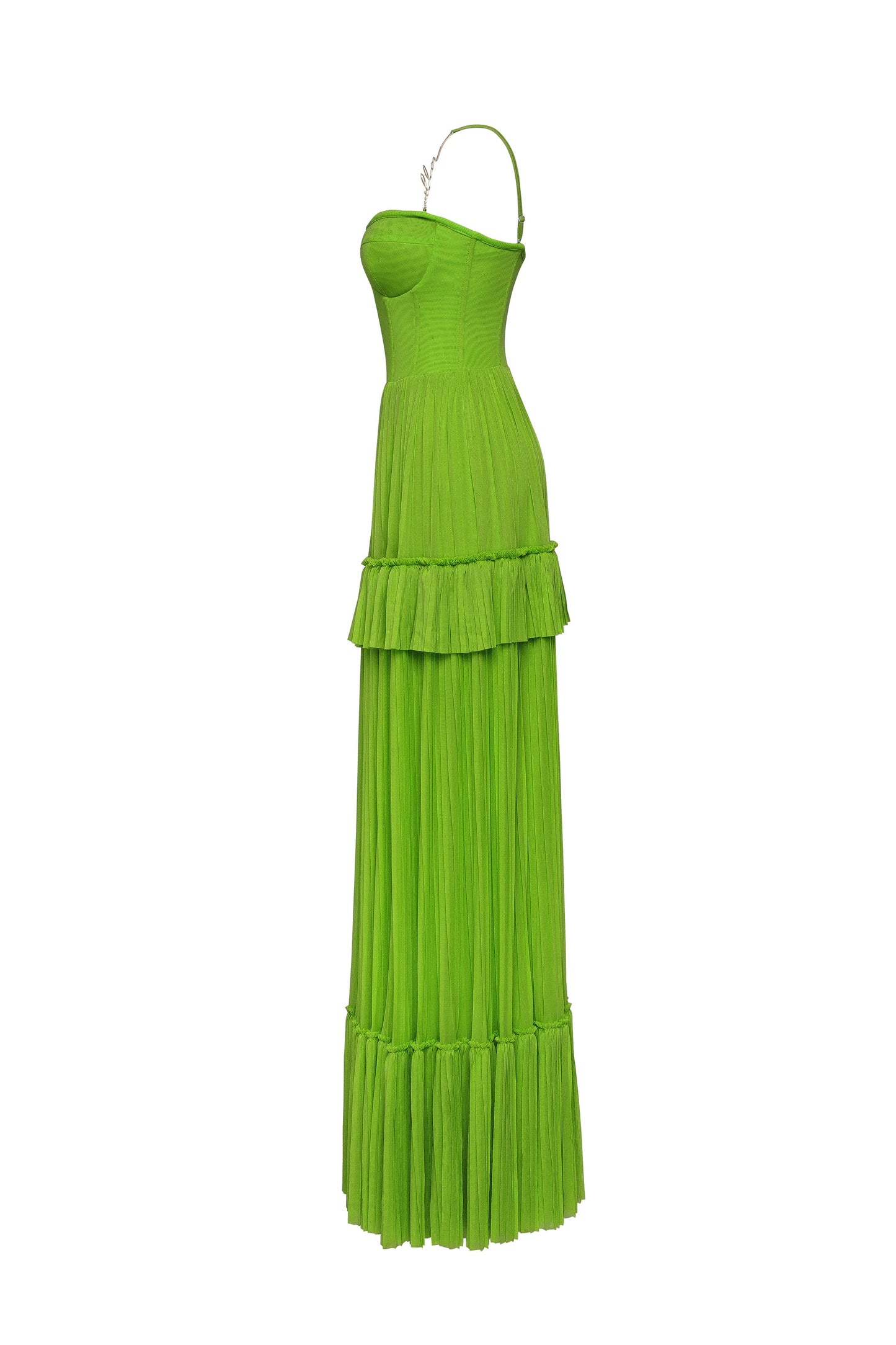 Milla Tulle Maxi Dress Green 7