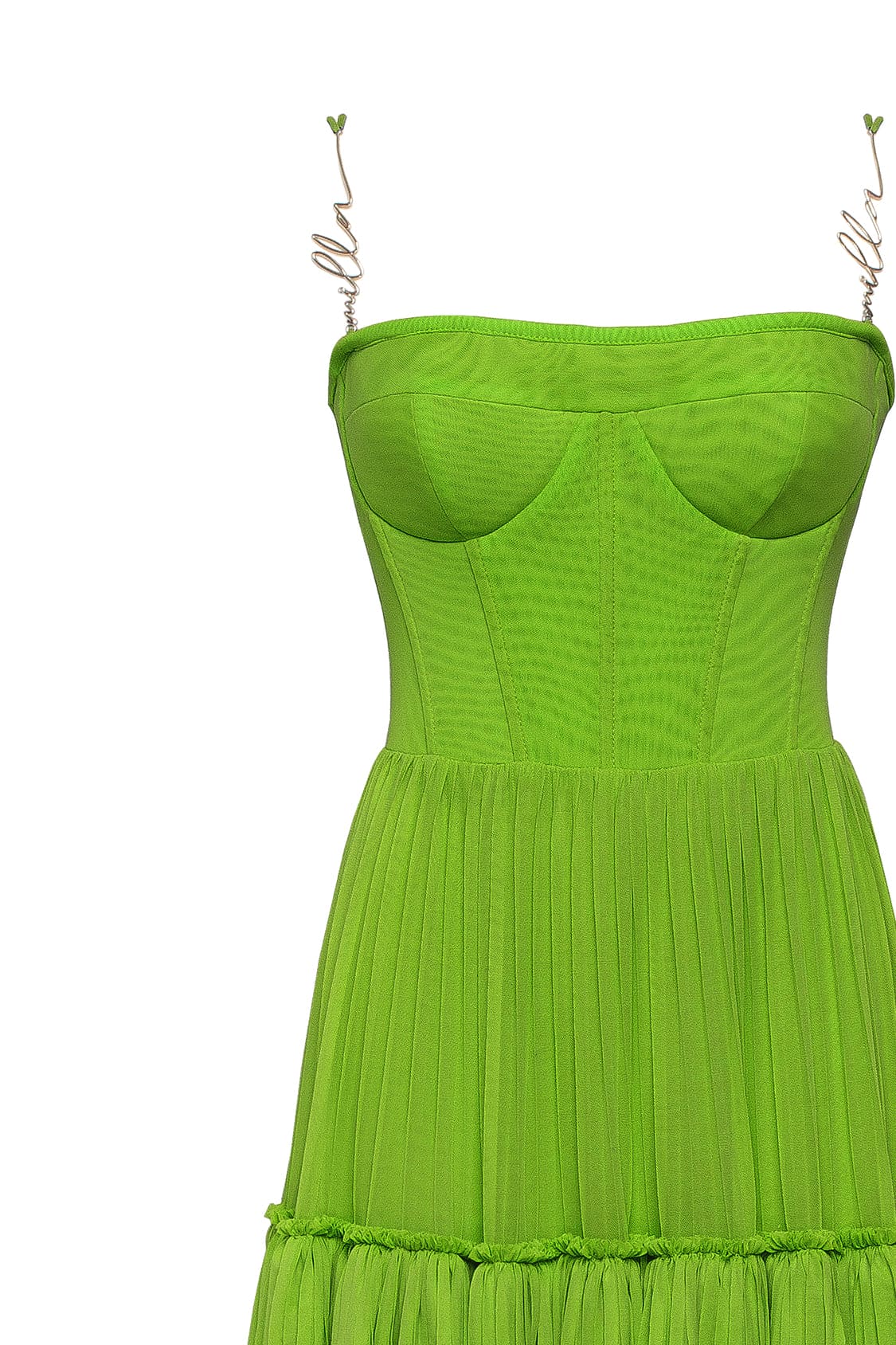 Milla Tulle Maxi Dress Green 6
