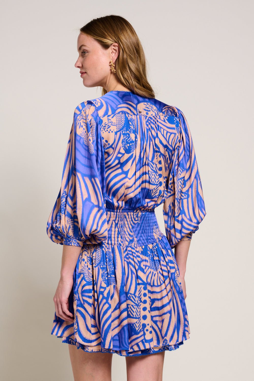 Colleen Jacquard Mini Dress Blue Japonism 6