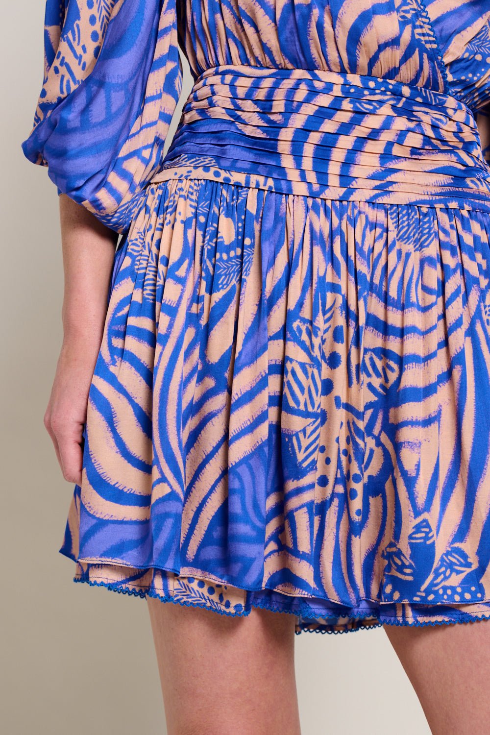Colleen Jacquard Mini Dress Blue Japonism 7