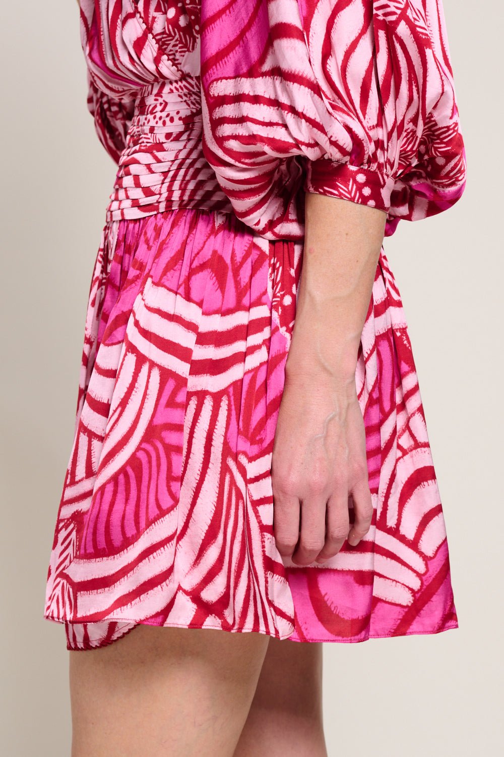 Colleen Jacquard Mini Dress Pink Japonism 4