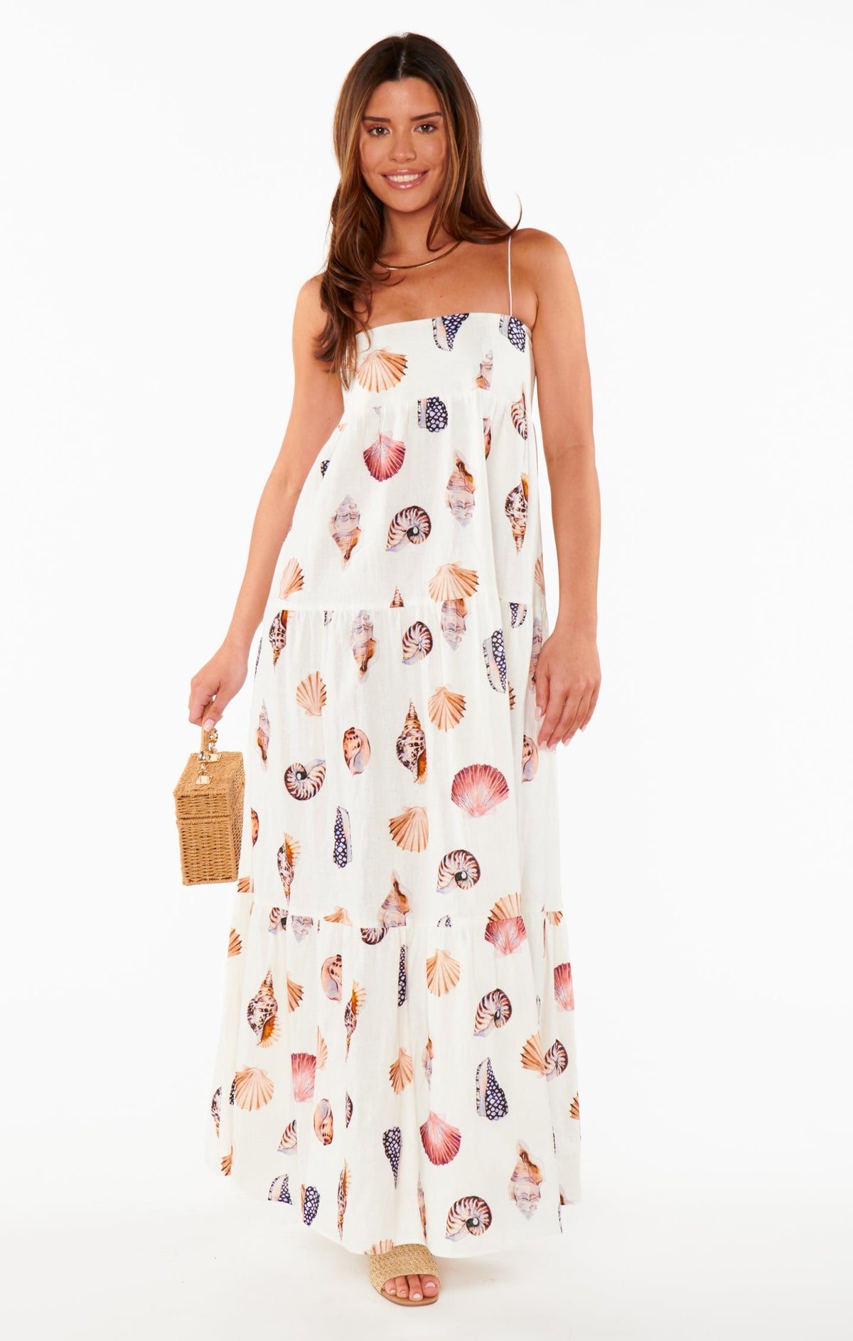 Aurelia Linen Maxi Dress Multi 10