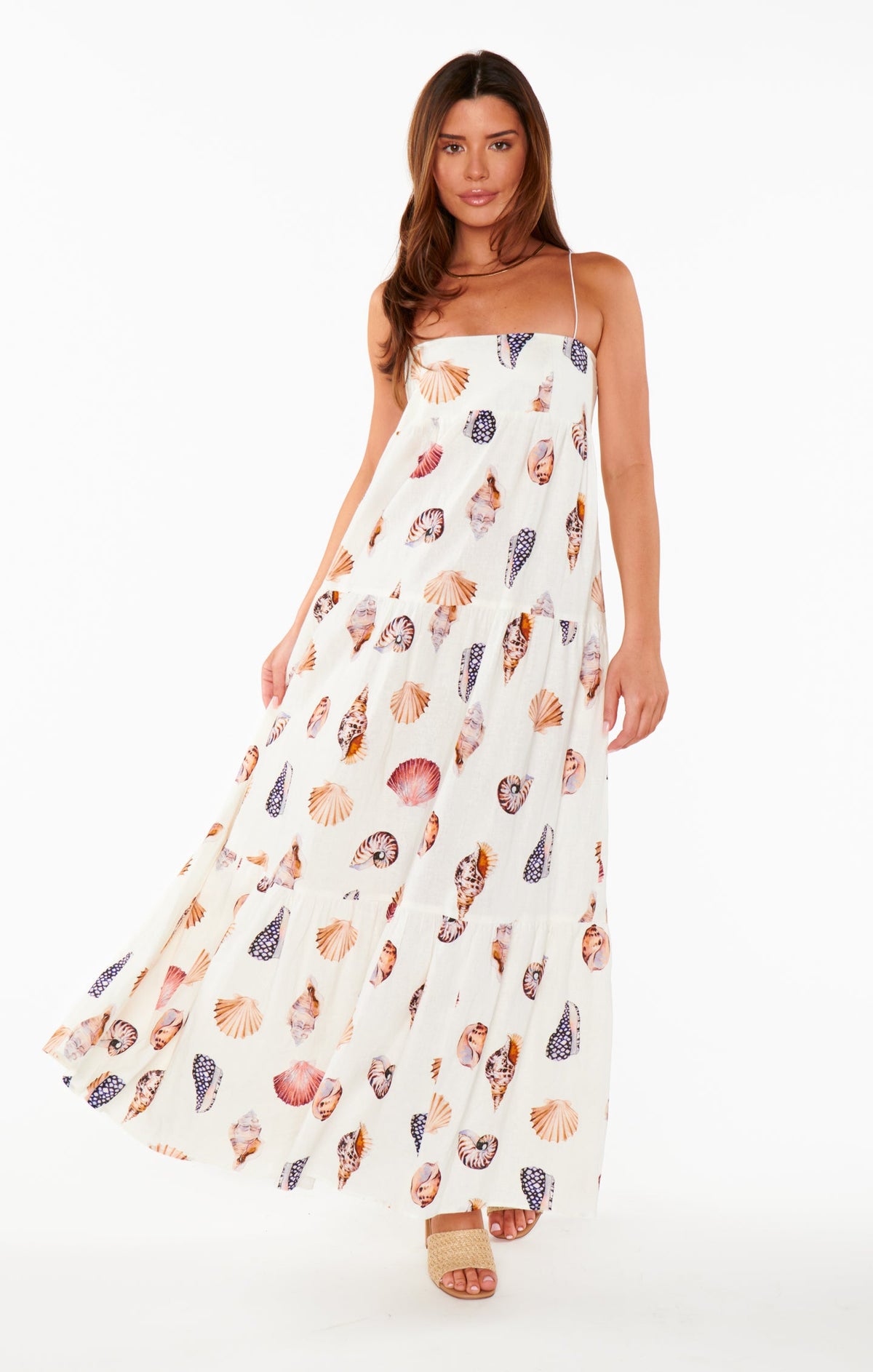 Aurelia Linen Maxi Dress Multi 5