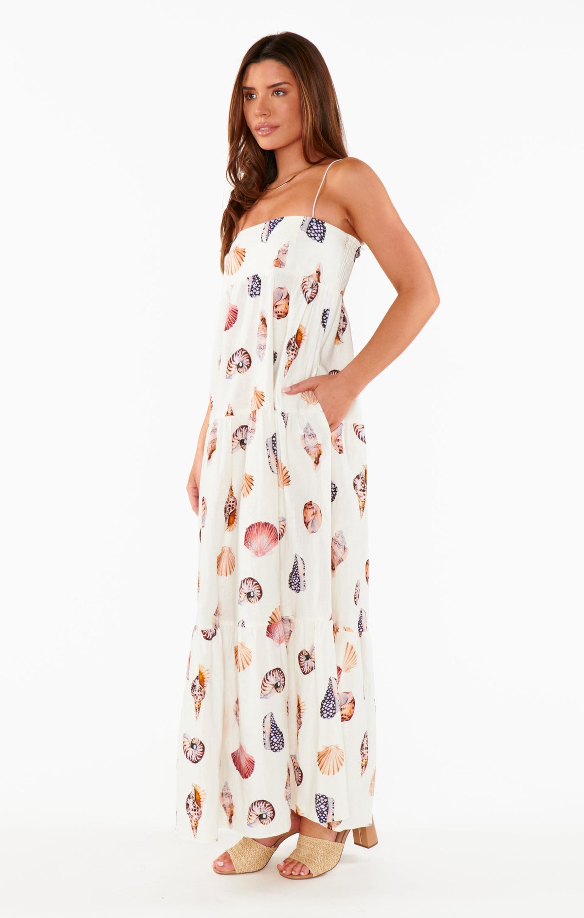 Aurelia Linen Maxi Dress Multi 3