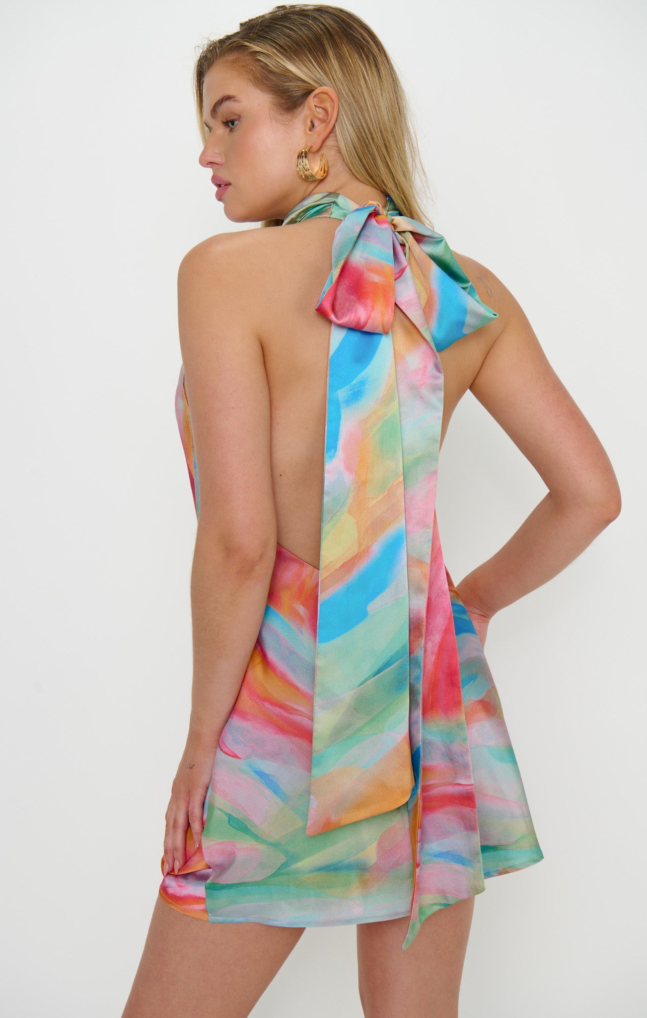 Lisa Colorful Canvas Mini Dress 6