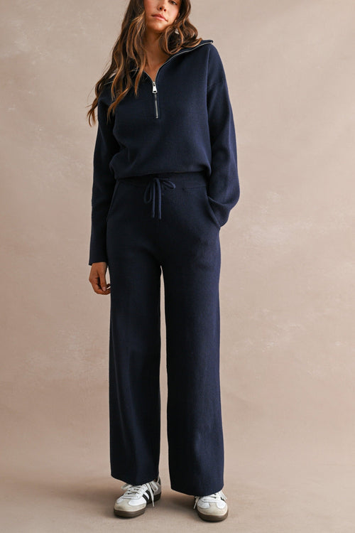 Margot Knit Two-Piece Set Navy 1
