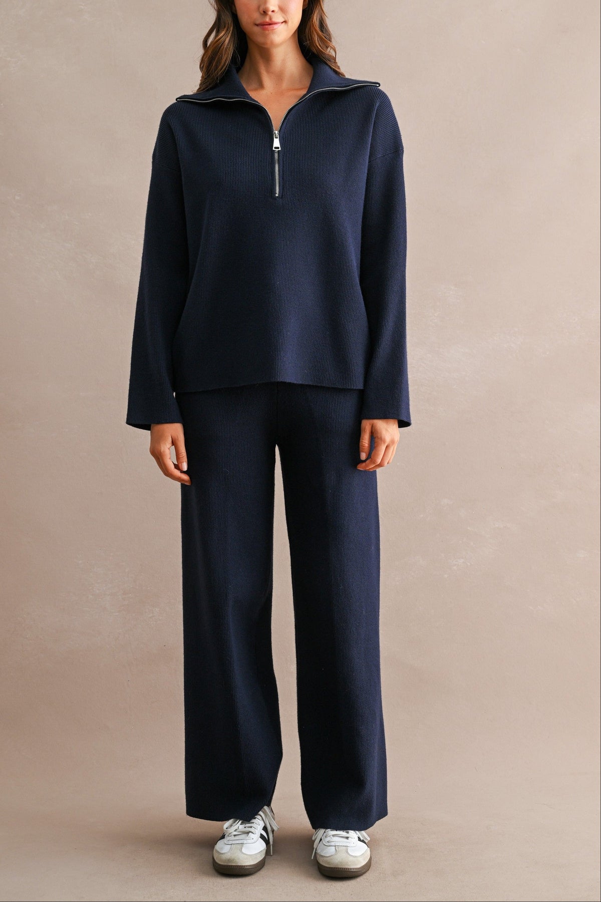 Margot Knit Two-Piece Set Navy 2