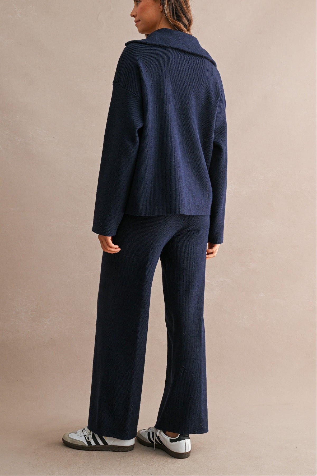 Margot Knit Two-Piece Set Navy 4
