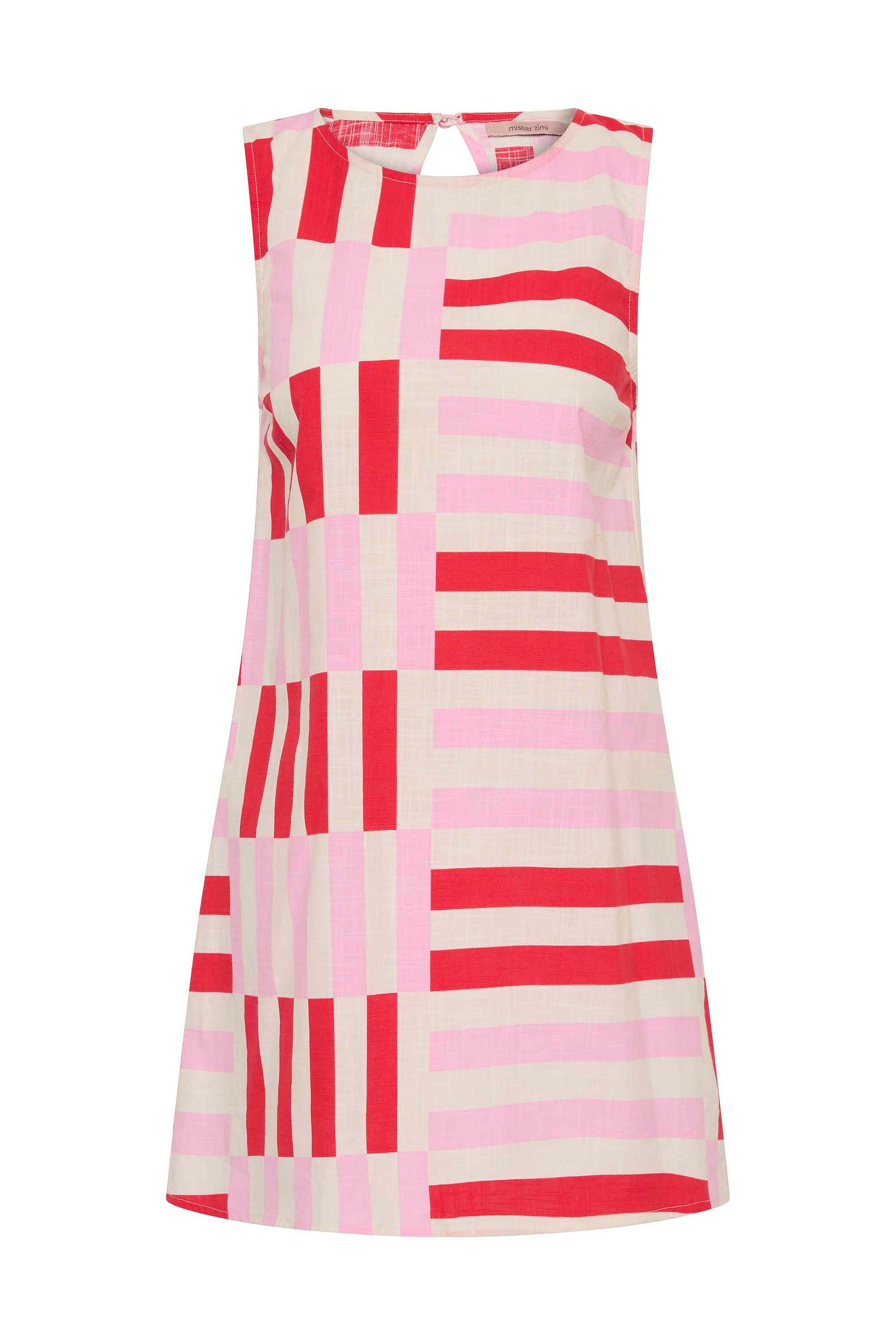Margot Silk Mini Dress in Spritz Kimolos 5