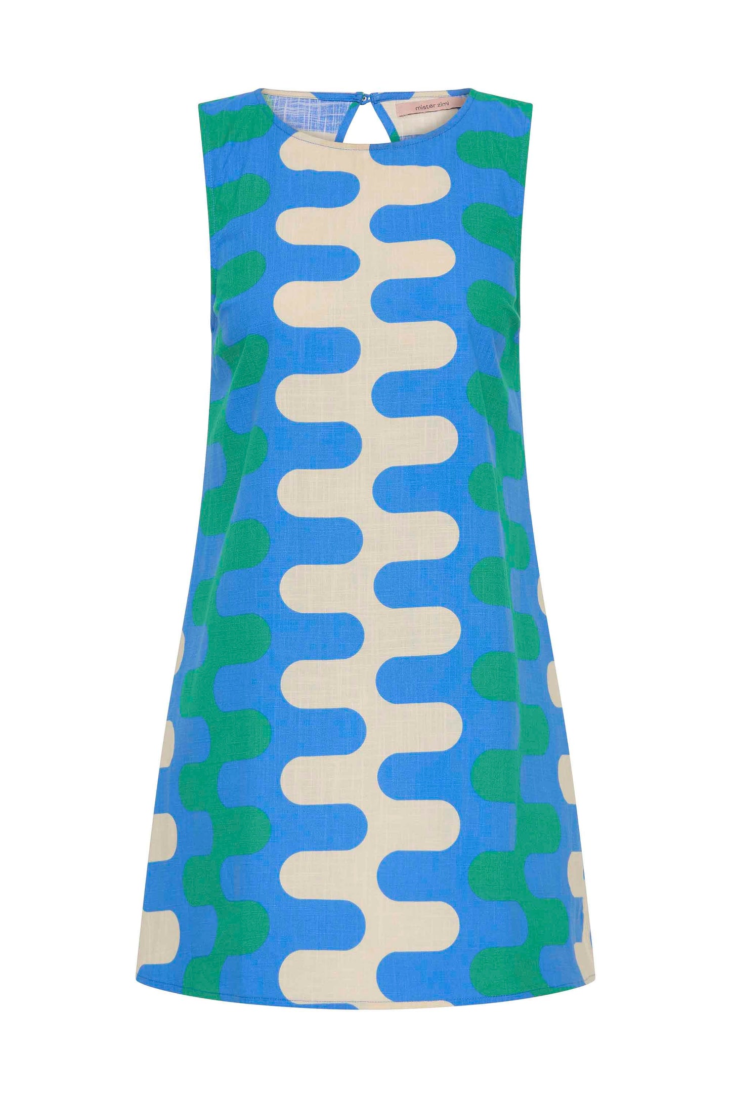 Margot Silk Mini Dress in Spritz Spritz 17