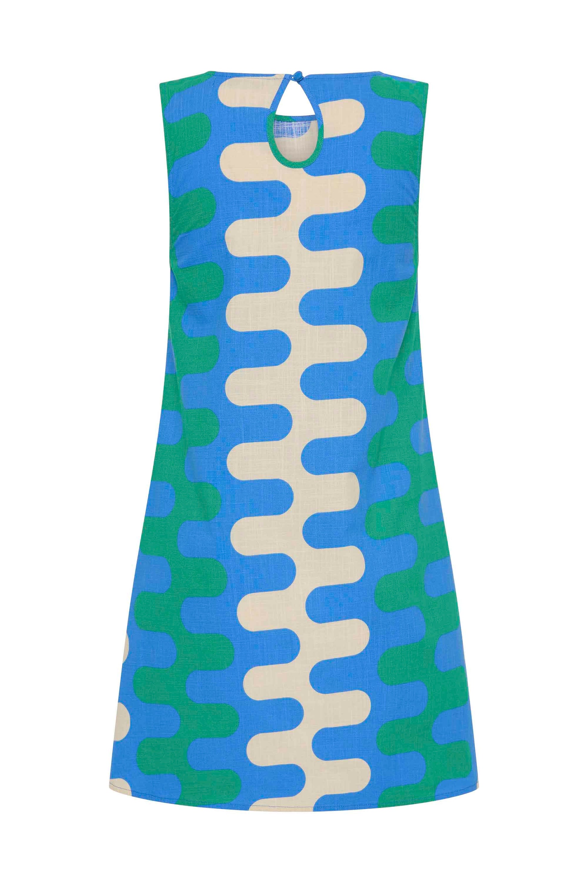 Margot Silk Mini Dress in Spritz Spritz 18