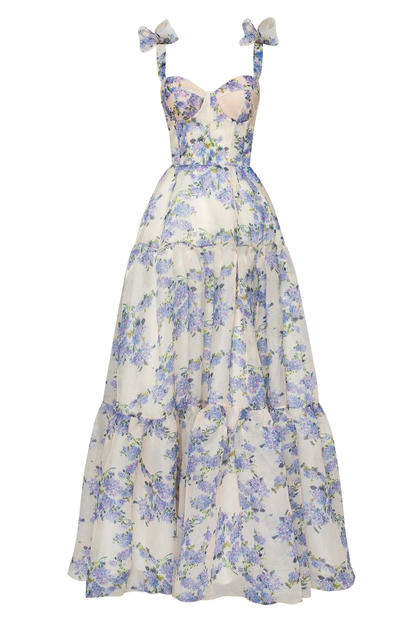 Valentina Floral Maxi Dress strap dress 2