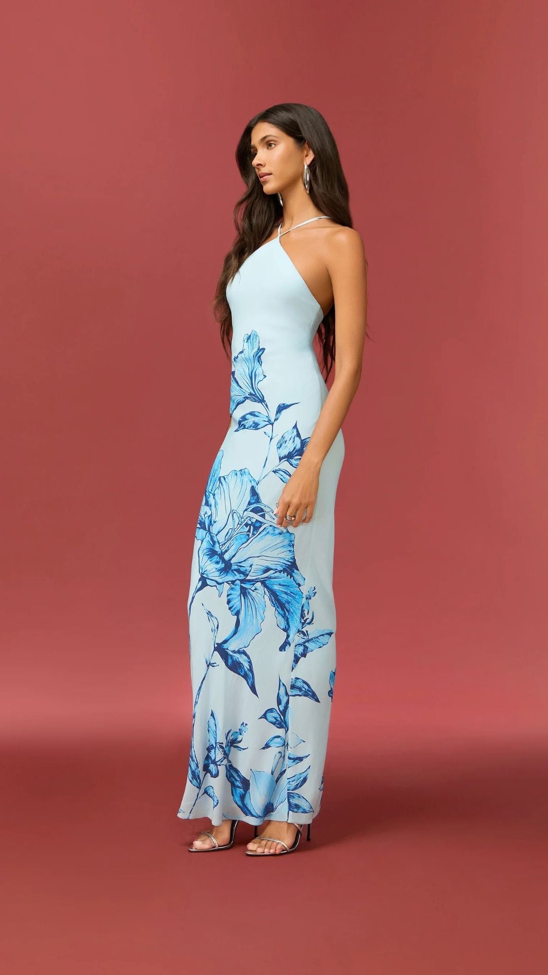 Milo Halter Maxi Dress Blue 5