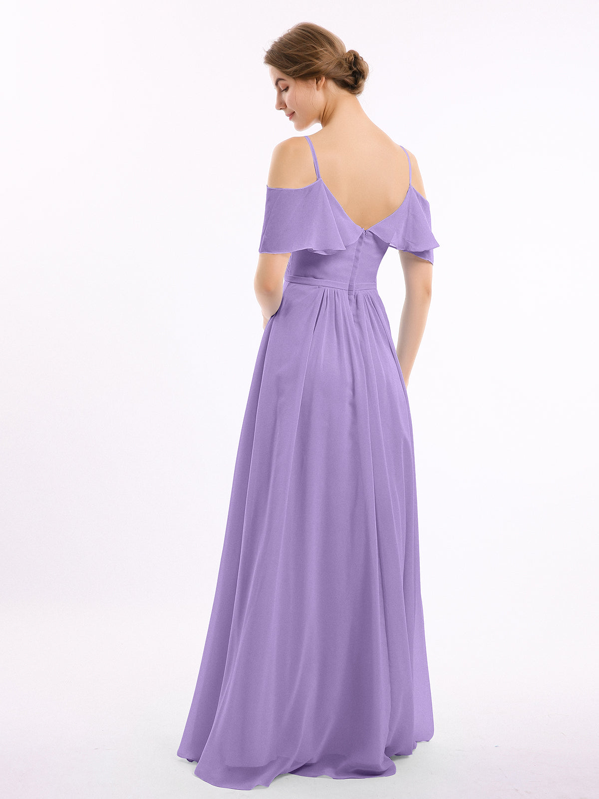Margot Chiffon Off-Shoulder Dress Tahiti 2