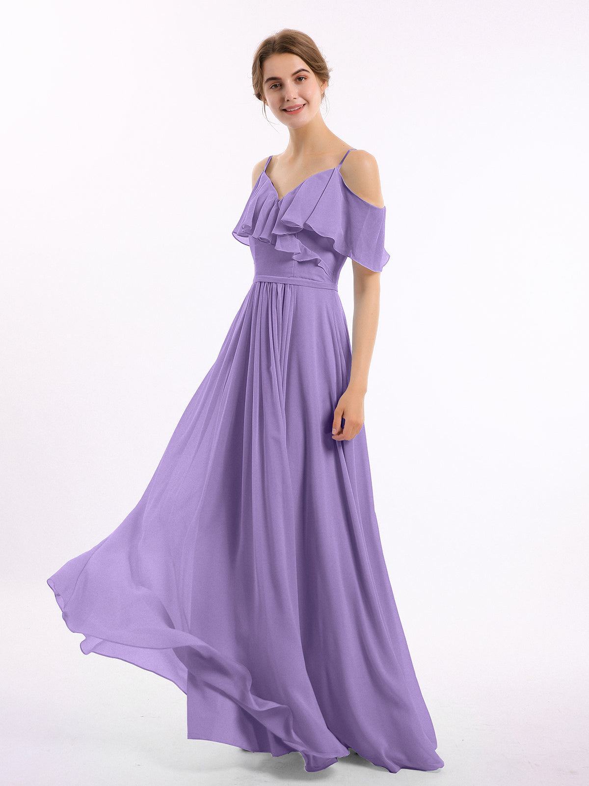 Margot Chiffon Off-Shoulder Dress Tahiti 3