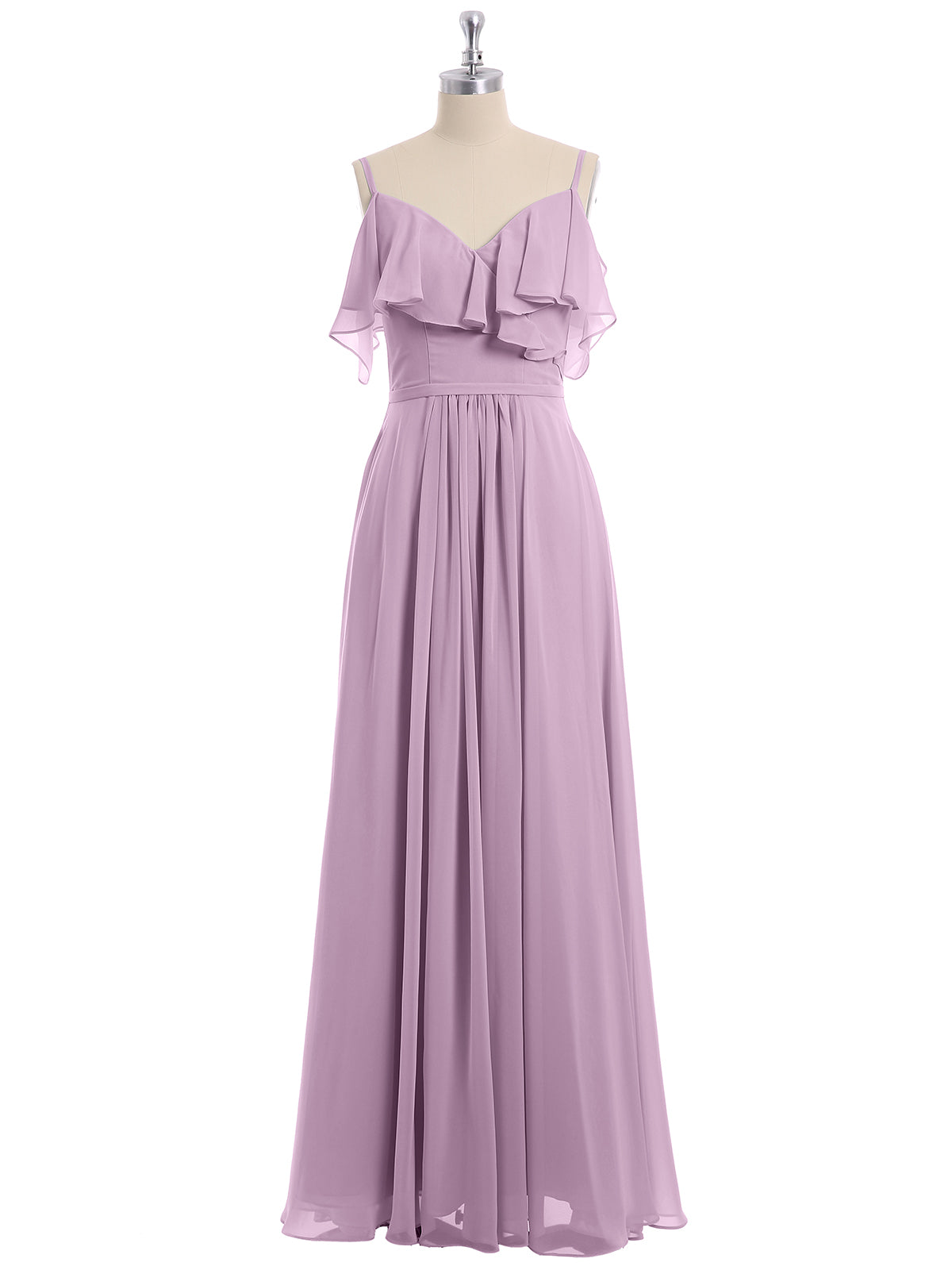Margot Chiffon Off-Shoulder Dress Wisteria 4