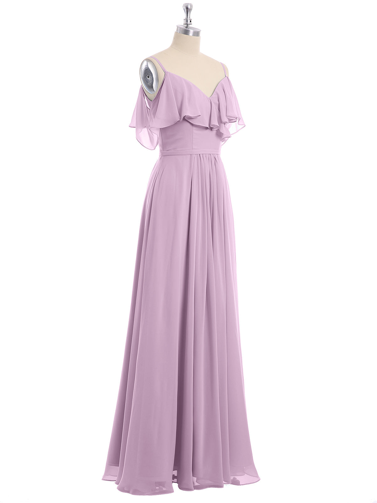 Margot Chiffon Off-Shoulder Dress Wisteria 6