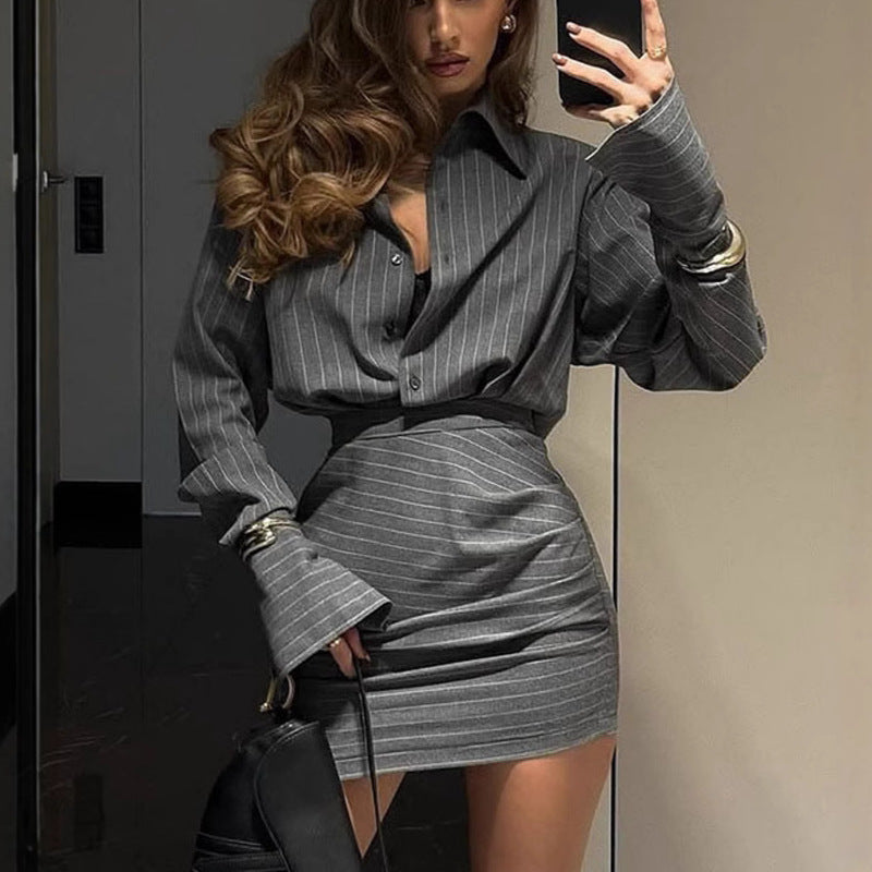 Rosalie Satin Shirt Dress Multi 1