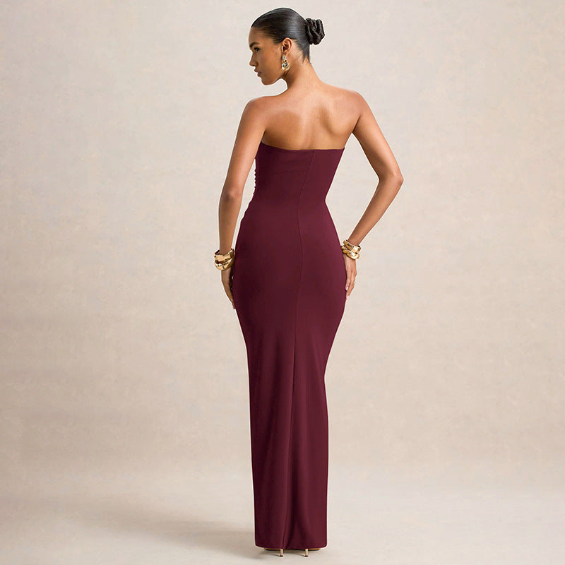 Arabella Draped Evening Dress Multi 3