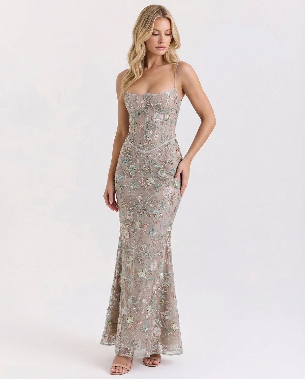 Isabelle Lace Maxi Dress Multi 1