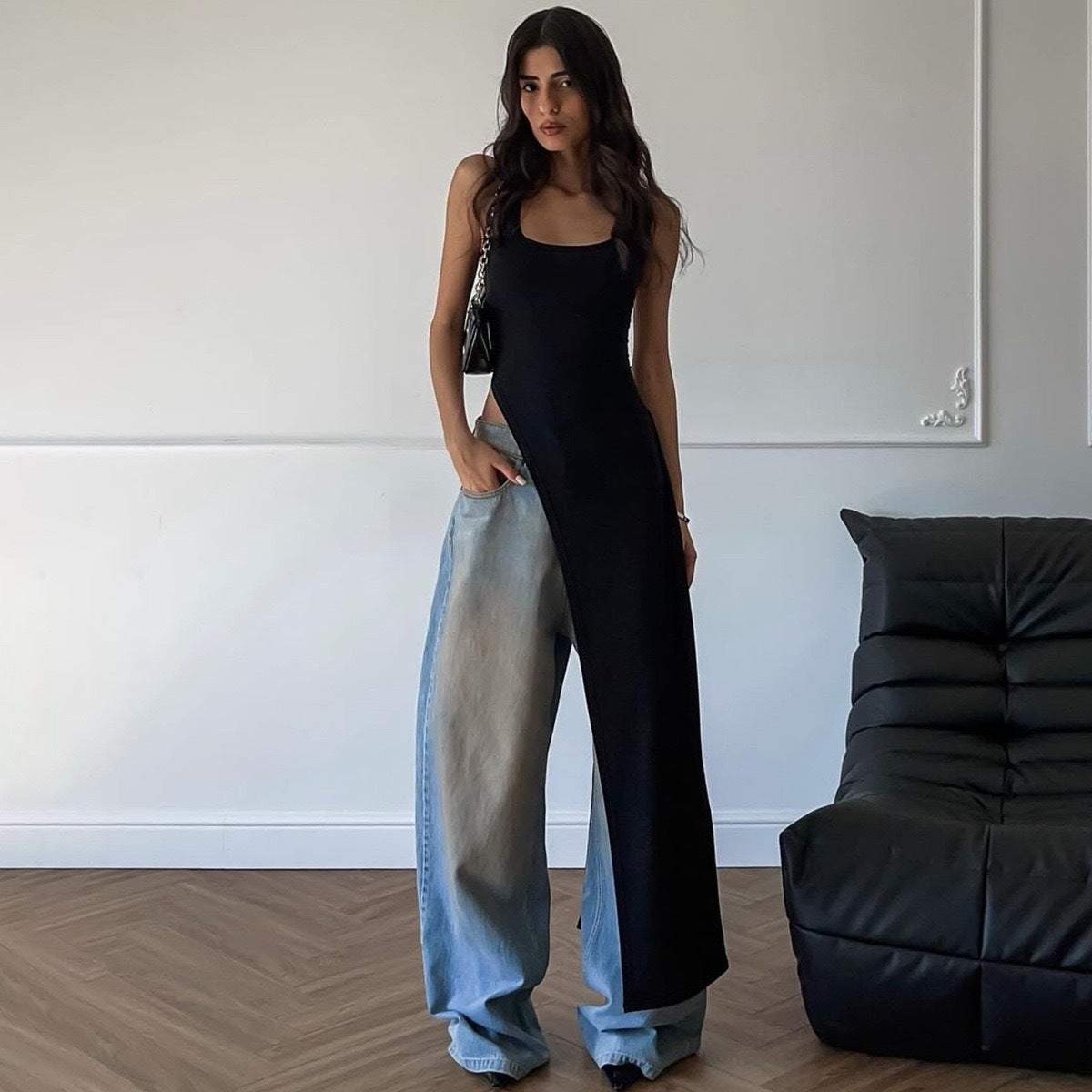 Aurelia Asymmetrical Maxi Dress Multi 1