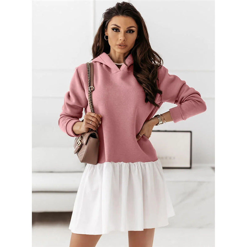 Rosie Ruched Hoodie Dress Multi 6