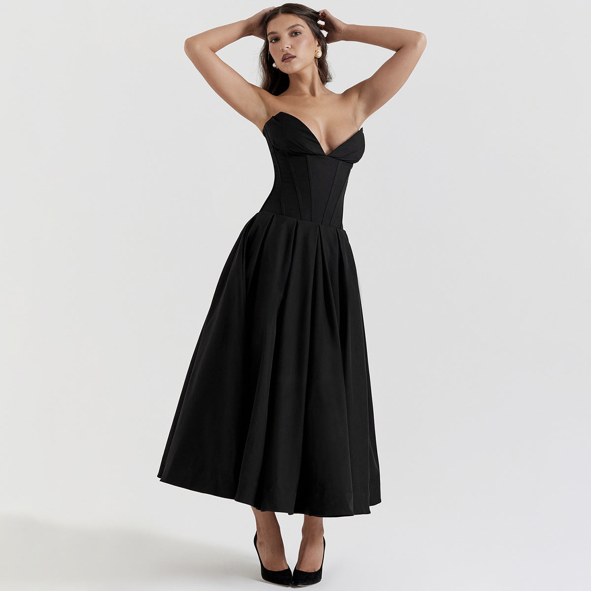 Isabelle Ruched Evening Dress Multi 2
