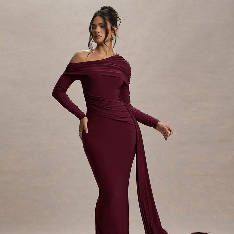 Celeste Ruched Evening Dress Multi 6