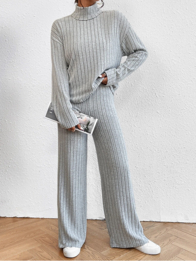 Margot Turtleneck Sweater Set Rose 8