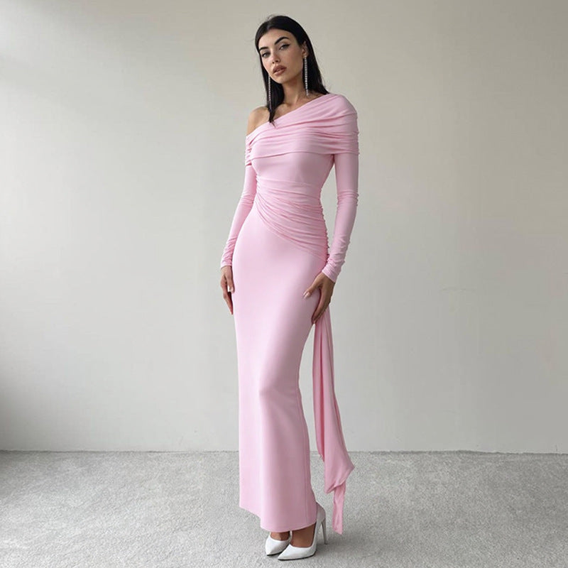Celeste Ruched Evening Dress Multi 7
