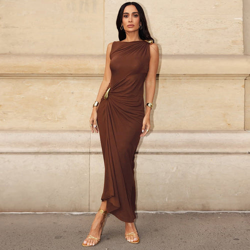 Isabelle Asymmetrical Maxi Dress Multi 1
