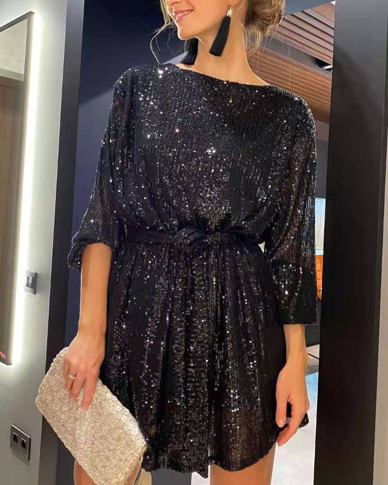 Celestine Beaded Midi Dress Light Gold 5