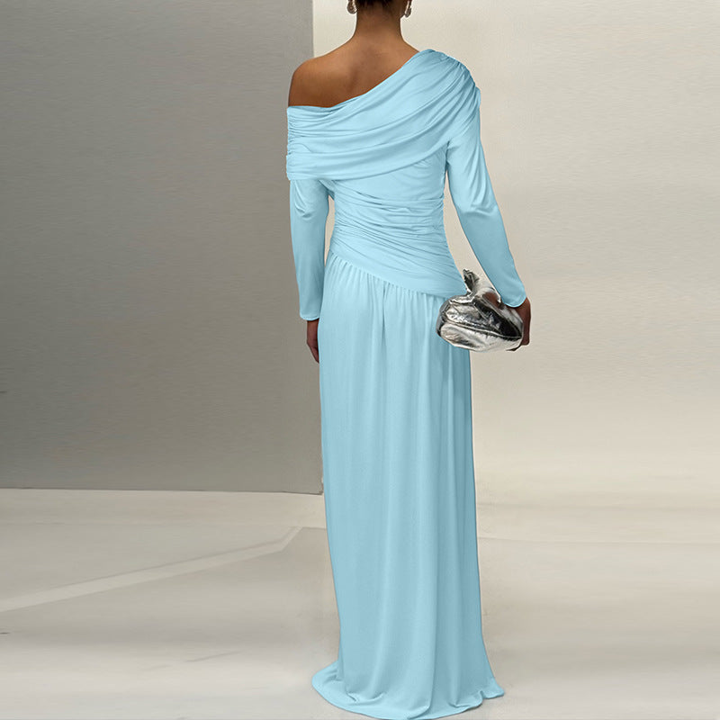 Isabelle Satin Wrap Maxi Dress Multi 16