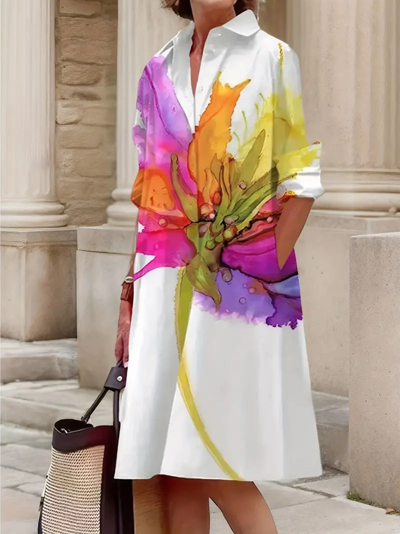 Margot Floral Shirt Dress Floral 5