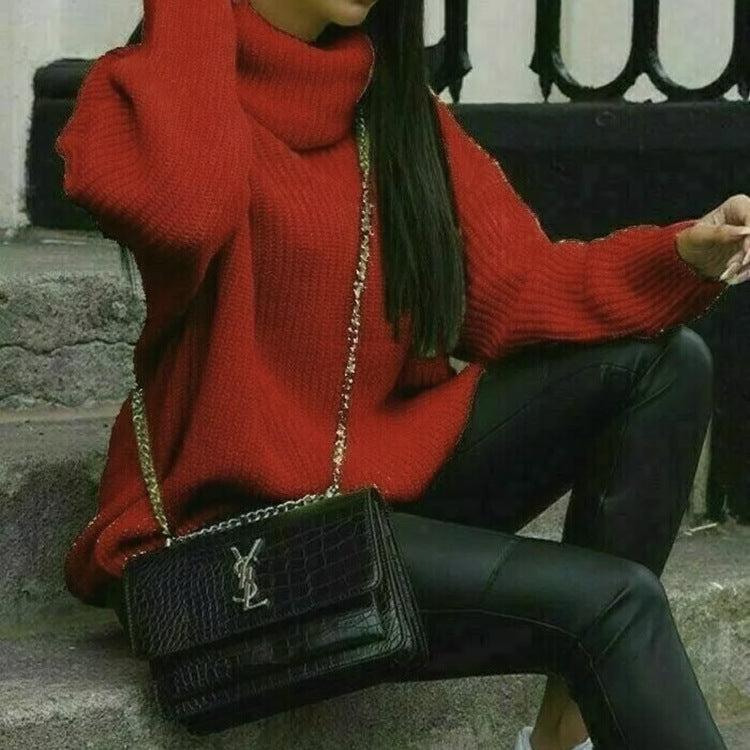 Margot Wool Turtleneck Coat Brown 2
