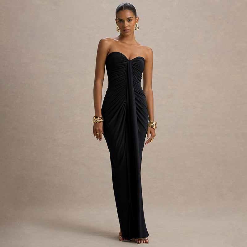 Arabella Draped Evening Dress Multi 4