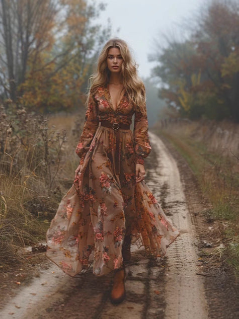 Valentina Boho Maxi Dress Ausschnitt | R&B 2
