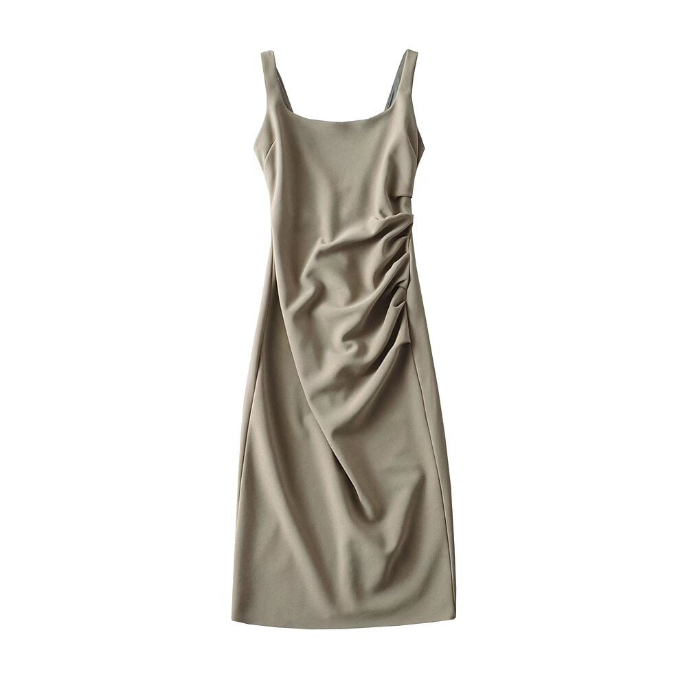 Vivienne Satin Midi Dress Multi 23