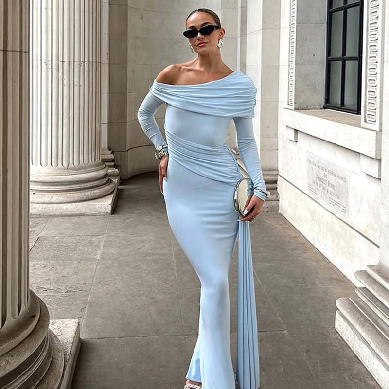 Celeste Ruched Evening Dress Multi 8
