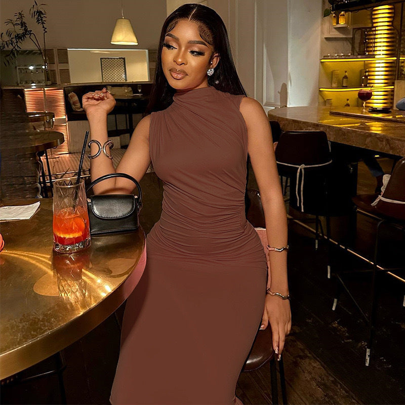 Celeste Draped Midi Dress Multi 2