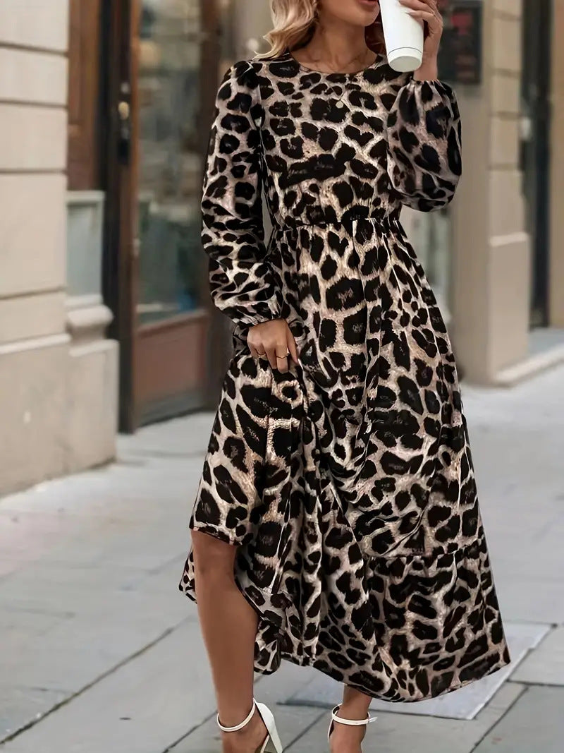 Isadora Leopard Maxi Dress Multi 5
