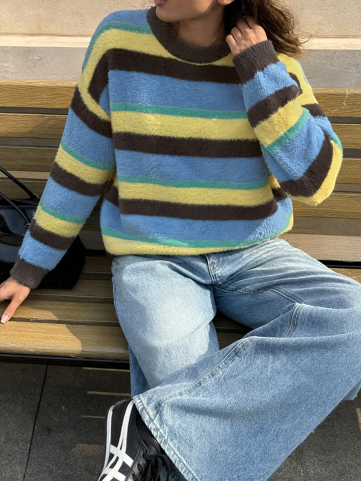 Marguerite Striped Knit Sweater effect knit 2