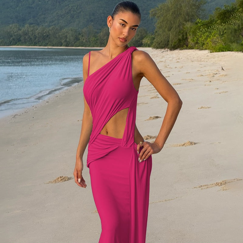 Celeste Asymmetrical Maxi Dress Multi 3