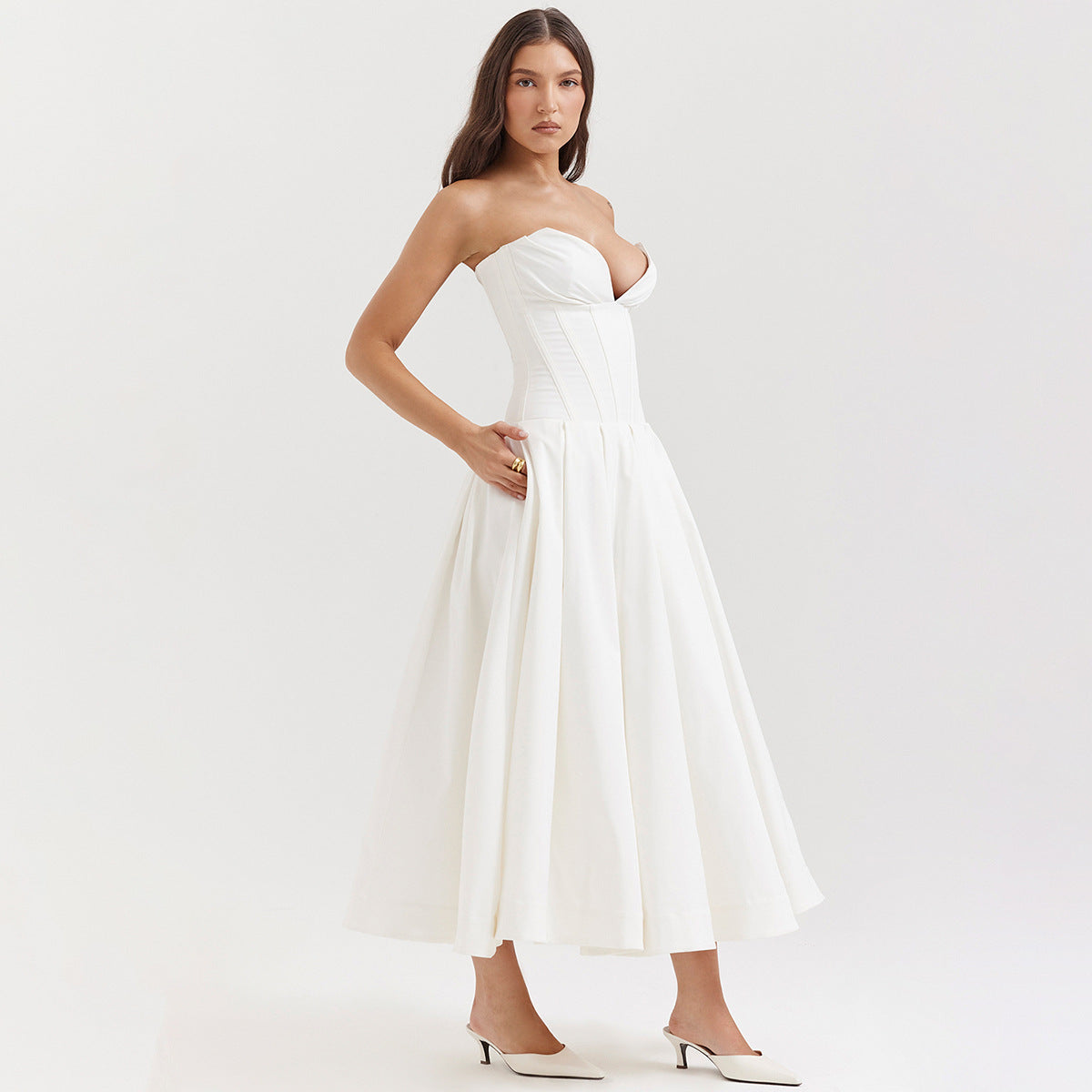 Isabelle Ruched Evening Dress Multi 3