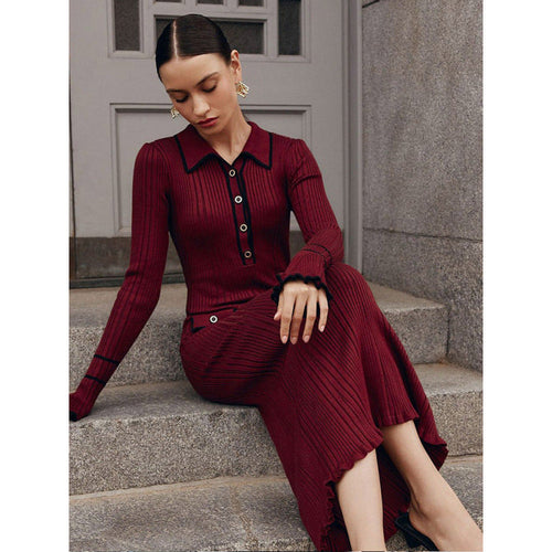 Rosalie Knit Midi Dress Multi 1