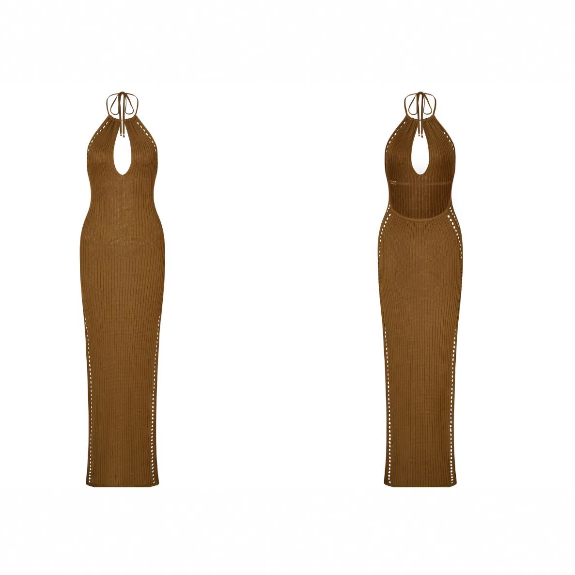 Isabelle V-Neck Knit Dress Ausschnitt 5