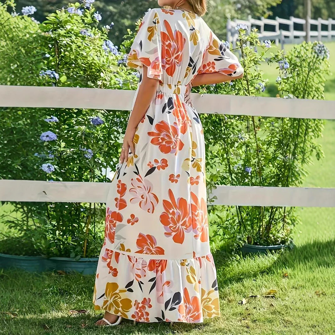 Isabelle Satin Maxi Dress Multi 4