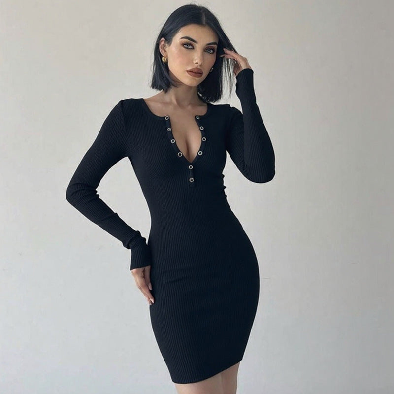 Vivienne Knit Midi Dress Ausschnitt 3