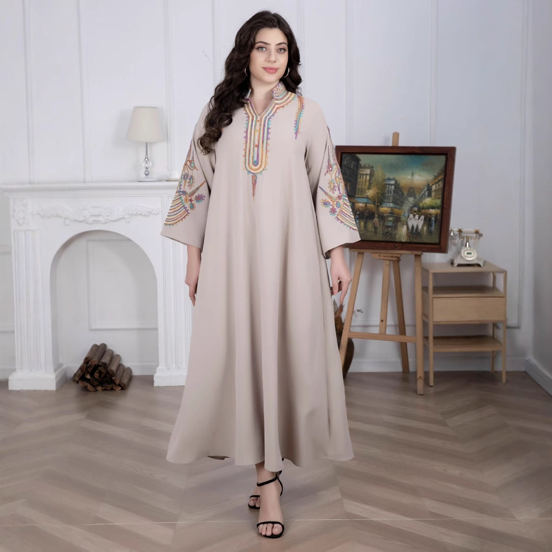 Isabelle Embroidered Maxi Dress Multi 2