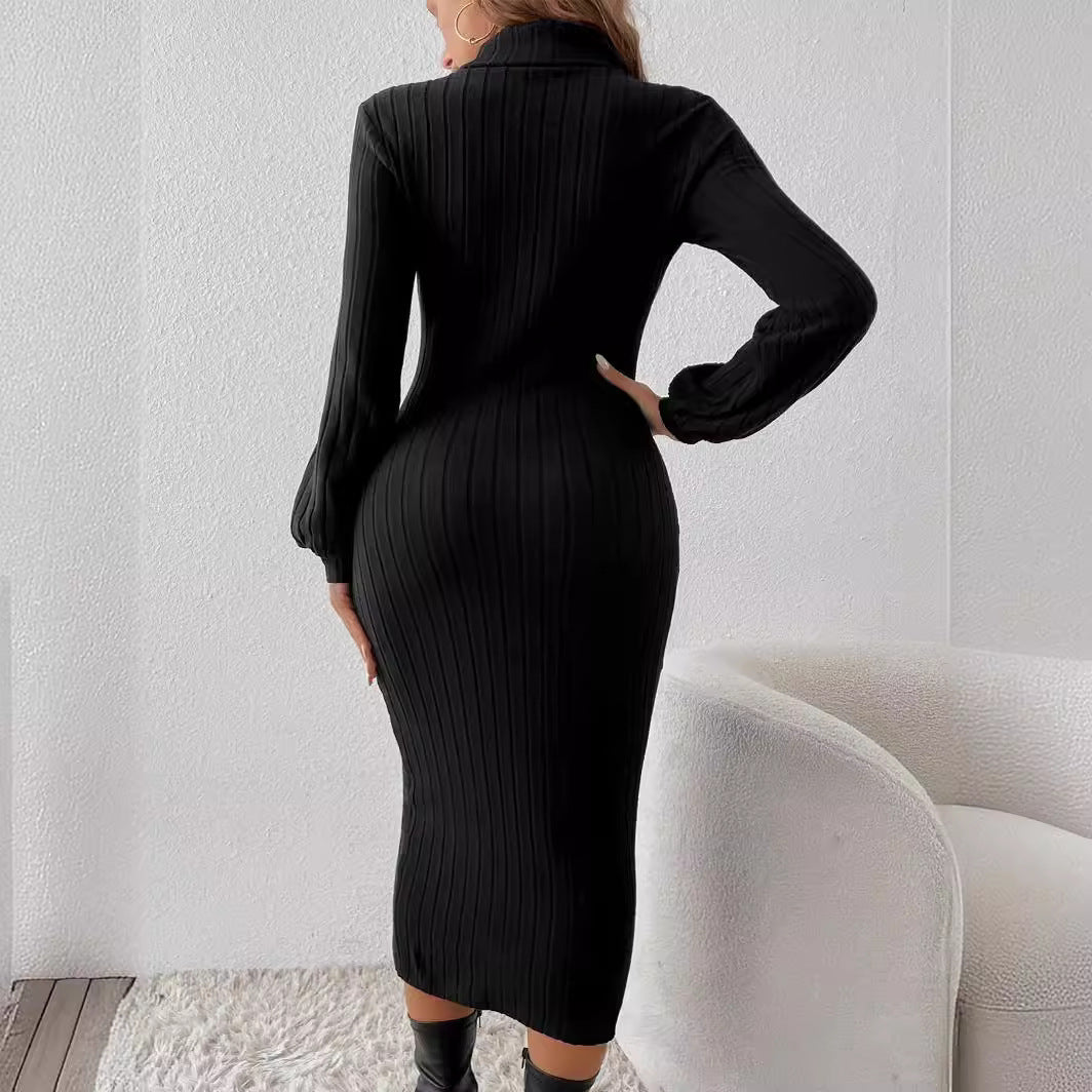Rosalie Ribbed Knit Midi Dress Multi 1